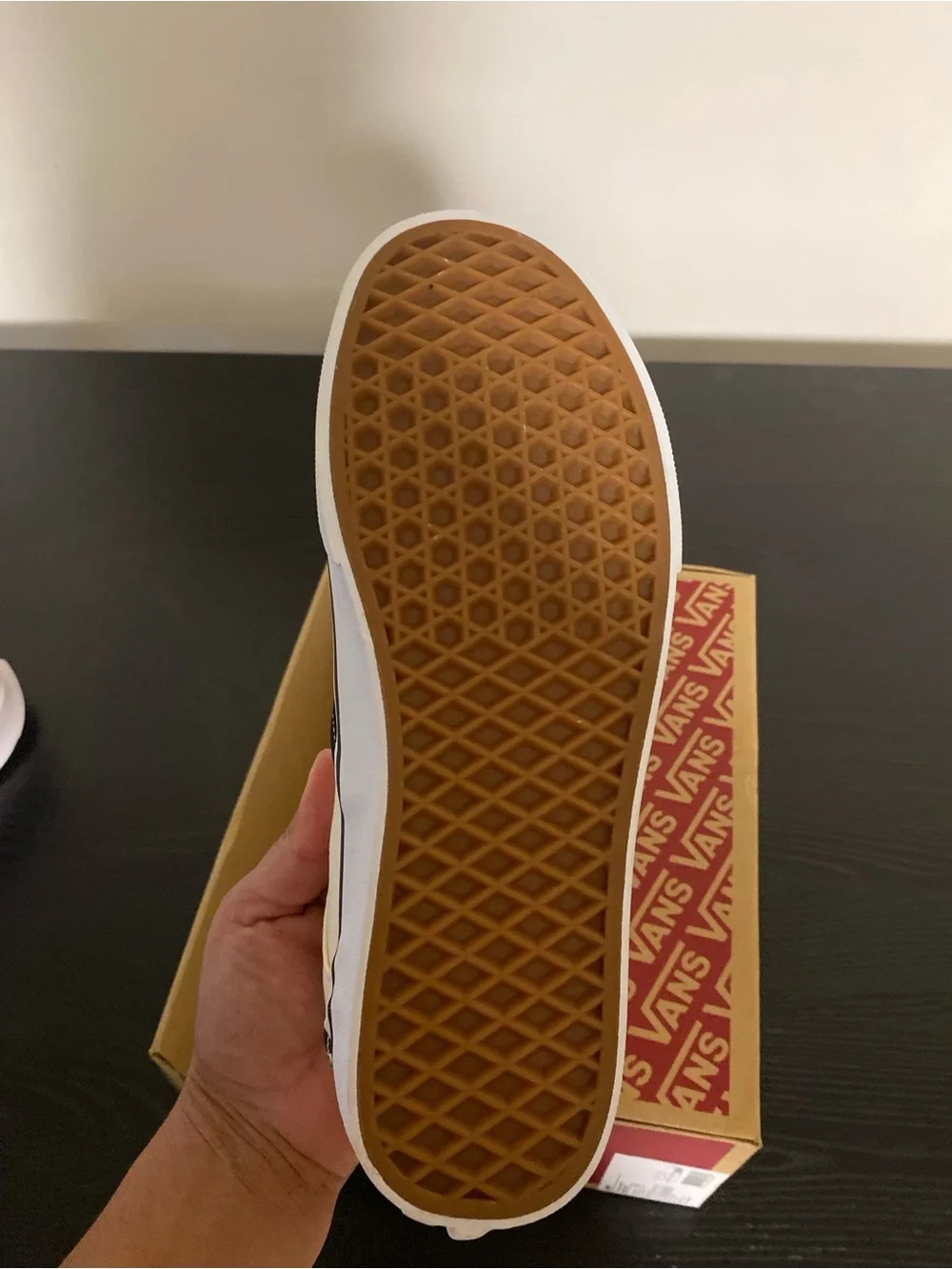 Vans Checkerboard Slip-On Sneakers - Cream & Black